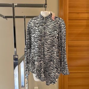 Como Vintage zebra print tunic